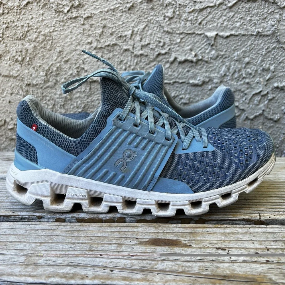 On Cloudswift Shoes Womens Size 10.5 Blue CloudTec Running Sneakers Athletic